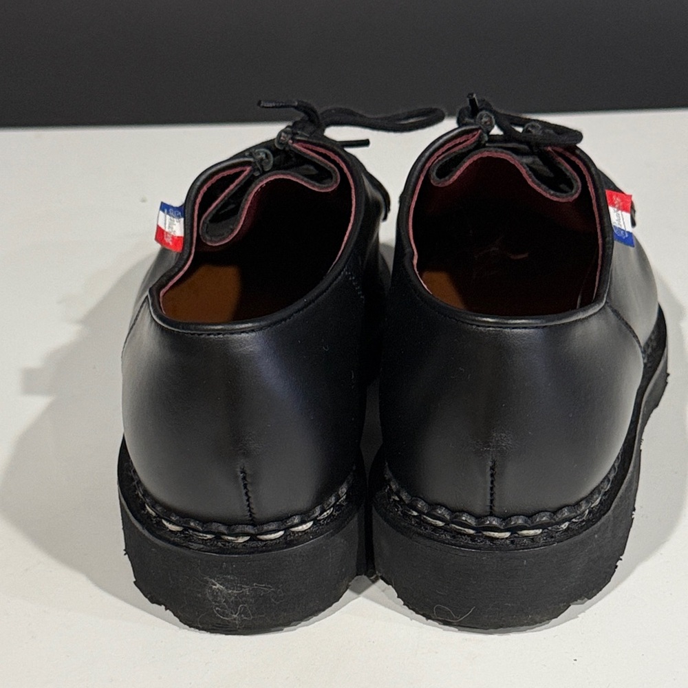 Paraboot Michael Classic Black Leather Men's Oxfords size 8 42 Lissie Noir Black - Picture 4 of 6